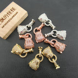 2 Pcs CZ Pave Animal Clasps for Jewelry Making