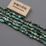 2 Strands Turquoise Nugget Loose Beads 15.5" For Jewelry Making
