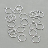 20 Pcs 16mm 925 Silver Plated Copper Circle Earrings Hook