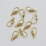 20 Pcs Copper Plated CZ Earrings Hook - DIY Craft Accessories