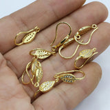 20 Pcs Copper Plated CZ Earrings Hook - DIY Craft Accessories
