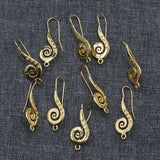 20 Pcs Copper Plated Conch Earrings Hook For DIY Craft