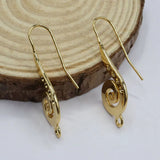 20 Pcs Copper Plated Conch Earrings Hook For DIY Craft