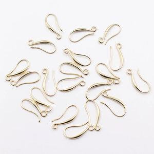 20 Pcs Plated Copper Earrings Hooks for DIY Earring Making