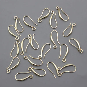 20 Pcs Plated Copper Earrings Hooks for DIY Earring Making