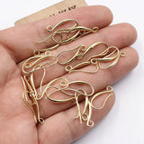 20 Pcs Plated Copper Earrings Hooks for DIY Earring Making