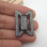 24x33mm CZ Micro Pave Clasp Pendant for Jewelry Making