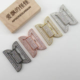 24x33mm CZ Micro Pave Clasp Pendant for Jewelry Making