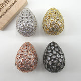 Hollow Teardrop CZ Micro Paved Metal Beads for Jewelry Making