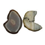 2Pcs Red Green Mix Agate Freedom Shape Nugget Pendant DIY