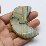 2Pcs Red Green Mix Agate Freedom Shape Nugget Pendant DIY