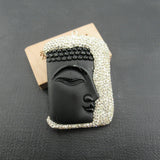 35x53mm Religious Natural Quartzs Carving Buddha Head Pendant