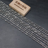 Plated Copper Paperclip Chain 5M 2x10mm Bezel Set DIY Necklace Bracelet