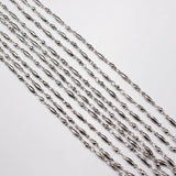 Plated Copper Paperclip Chain 5M 2x10mm Bezel Set DIY Necklace Bracelet