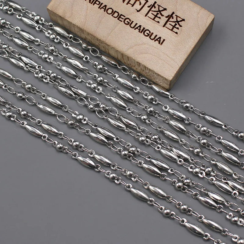 Plated Copper Paperclip Chain 5M 2x10mm Bezel Set DIY Necklace Bracelet