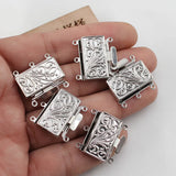 5 Rectangle Clasps for DIY Pearl Bracelets Necklaces Craft