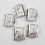 5 Rectangle Clasps for DIY Pearl Bracelets Necklaces Craft