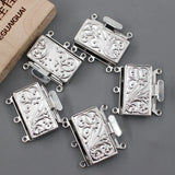 5 Rectangle Clasps for DIY Pearl Bracelets Necklaces Craft
