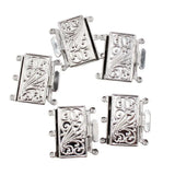 5 Rectangle Clasps for DIY Pearl Bracelets Necklaces Craft