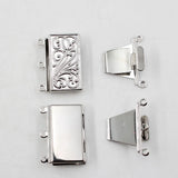 5 Rectangle Clasps for DIY Pearl Bracelets Necklaces Craft