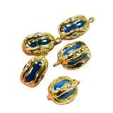 5 Pcs Agate Clear Crystal Charms Pendant for Jewelry Making DIY
