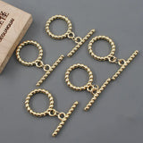 5 Pcs Jewelry Findings 20MM Clasps for Pearl Bracelets Necklaces DIY Craft