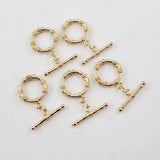 5 Pcs 22MM Bamboo OT Clasps for DIY Jewelry Making
