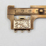 5 Pcs Rectangle Clasps Plated For Pearl Bracelets Necklaces Making
