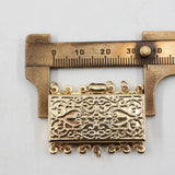 5 Pcs Rectangle Clasps for Pearl Bracelets Necklaces DIY Craft