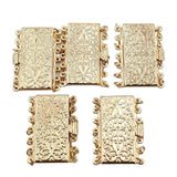 5 Pcs Rectangle Clasps for Pearl Bracelets Necklaces DIY Craft
