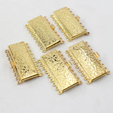 5 Pcs Rectangle Clasps Plated Jewelry Findings for DIY Craft