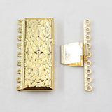 5 Pcs Rectangle Clasps Plated Jewelry Findings for DIY Craft