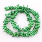 5 Strands Green Coral Gems Stone Loose Beads 16'' Jewelry Making DIY