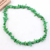 5 Strands Green Coral Gems Stone Loose Beads 16'' Jewelry Making DIY