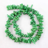 5 Strands Green Coral Gems Stone Loose Beads 16'' Jewelry Making DIY