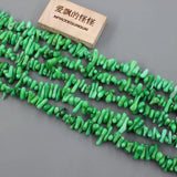 5 Strands Green Coral Gems Stone Loose Beads 16'' Jewelry Making DIY