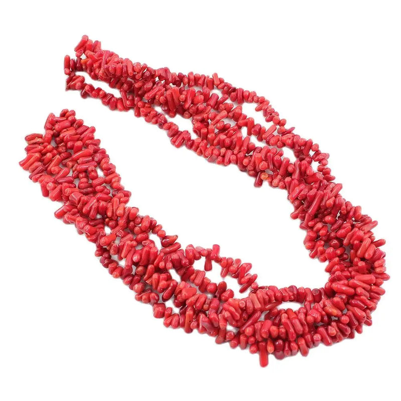 Natural 3x12mm Red Coral Loose Beads 16'' Strands DIY Jewelry Making