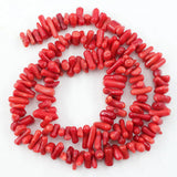 Natural 3x12mm Red Coral Loose Beads 16'' Strands DIY Jewelry Making