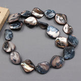 Natural Gray Square Sea Shell Mother of Pearl Beads 15.5''