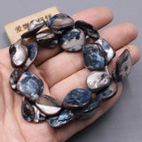 Natural Gray Square Sea Shell Mother of Pearl Beads 15.5''