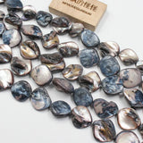 Natural Gray Square Sea Shell Mother of Pearl Beads 15.5''