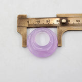 5Pcs 30mm Lavender Circle Jade Gems Stone Clasp for Necklace Pendant Jewelry DIY