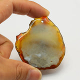 5Pcs Red Green Mix Agate Freedom Shape Nugget Pendant