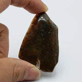 Natural Red Green Mix Agate Freedom Shape Nugget Pendant