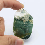 5Pcs Red Green Agate Freedom Shape Nugget Pendant For Pearl Necklace DIY