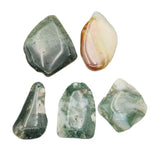 5Pcs NO008 Red Green Mix Agate Nugget Pendant For Pearl Necklace