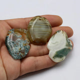 5Pcs Agate Freedom Shape Nugget Pendant For Necklace DIY