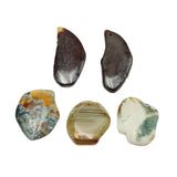 5Pcs Agate Freedom Shape Nugget Pendant For Necklace DIY
