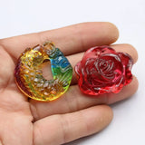 5Pcs Natural Coloured Glaze Glass Agate Freedom Shape Nugget Pendant