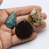 5Pcs Natural Coloured Glaze Glass Agate Freedom Shape Nugget Pendant
